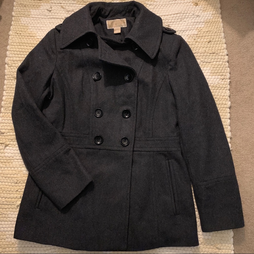 Michael Kors Felt Winter Dress Pea Coat